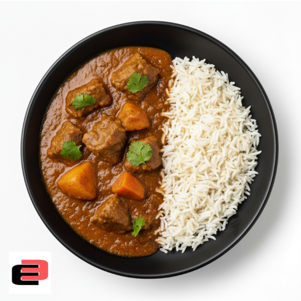 1Kg Beef Curry & Basmati Rice