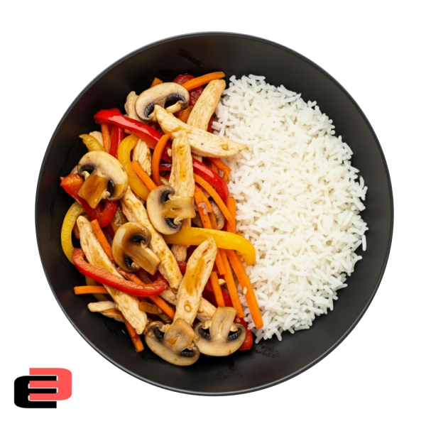 500g Chicken Stir-fry & Basmati Rice