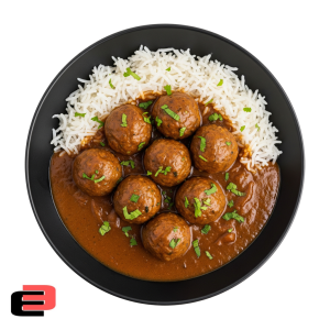 1Kg Meatballs & Basmati Rice