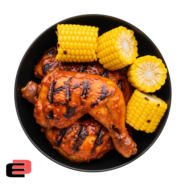500g Flame Grilled Leg Quarter with Corn